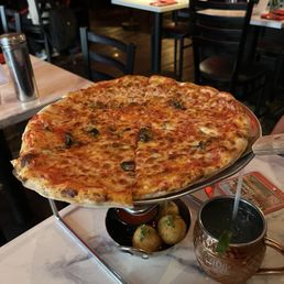 Happy Hour: Traditional Pies and Rice Balls (x2), and Moscow Mules