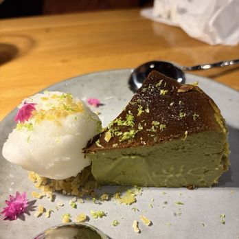 Sonmari - Matcha cheesecake & lemon sorbet - Sushi Bars Near Me - Los Angeles, California
