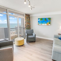 Atlantica - South Tower Oceanfront Queen Deluxe 753 living room