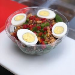 The Health Bar - Quinoa Fiesta Salad with added eggs for some extra protein.