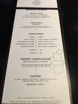 Menu photo 3 RAW Davenport, IA Menu photo 3 RAW Davenport, IA