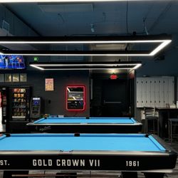 Bayshore Billiards - Brand New Gold Crown VIi tables with 4" Pockets