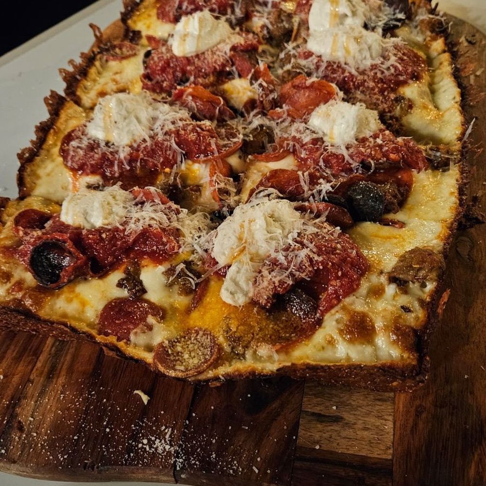Sam’s Square Pie - El Jefe. You can taste the passion and the love in the food. Presentation and did I mention tasty af. Highly recommended. - Pizza Near Me - Indianapolis, Indiana Sam’s Square Pie - El Jefe. You can taste the passion and the love in the food. Presentation and did I mention tasty af. Highly recommended. - Pizza Near Me - Indianapolis, Indiana