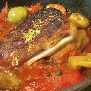 Acamaya - BLACKENED DRUM "VERACRUZ STYLE" w/gordal olive * stewed tomato * pepperoncini (well prepared & flavorful) - Mexican Near Me - New Orleans, Louisiana