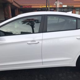Before window tinting.
