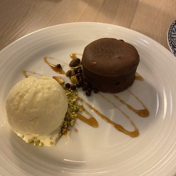 Zaytinya - Turkish Coffee Chocolate Cake w/Mastic Ice Cream - Greek Near Me - Washington, DC, District of Columbia