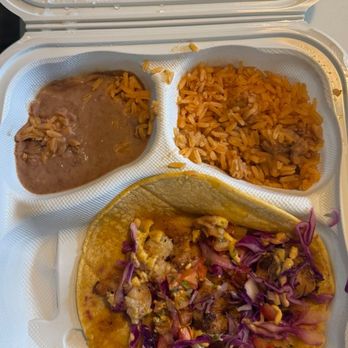 Orale Cantina - Spicy shrimp taco combo plate - Seafood Near Me - Sacramento, California Orale Cantina - Spicy shrimp taco combo plate - Seafood Near Me - Sacramento, California