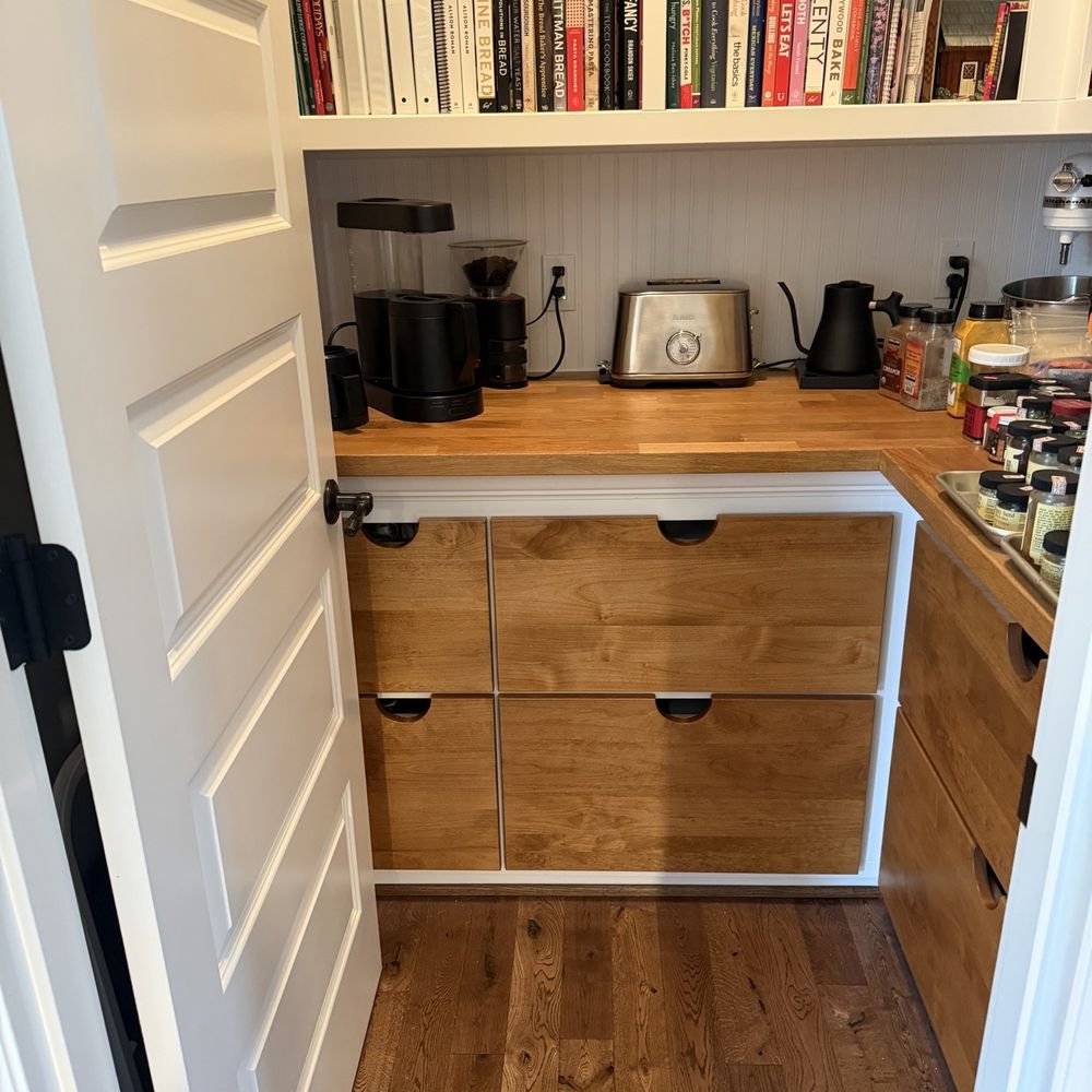 Parsons Custom Remodeling - New pull out drawers for the pantry. - General Contractors Near Me - West Linn, Oregon