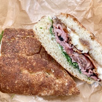 Ghost Kitchen Orlando - Roast Beef, Brie, & Bacon Focaccia Sandwich - Food Delivery Services Near Me - Belle Isle, Florida Ghost Kitchen Orlando - Roast Beef, Brie, & Bacon Focaccia Sandwich - Food Delivery Services Near Me - Belle Isle, Florida