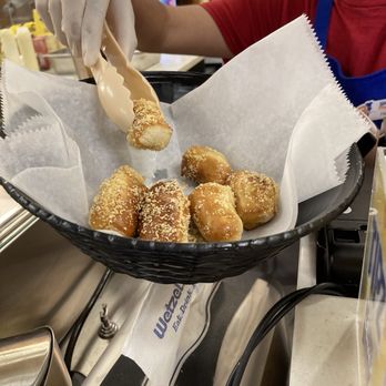 Wetzel's Pretzels - Almond Bites are delicious!! 09/20/24 - Bakeries Near Me - Elmhurst, New York