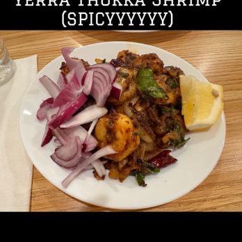 Amruth Indian Grill - Yerra Tokku Shrimp - Food Stands Near Me - Clive, Iowa