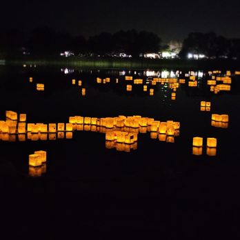 Water Lantern Festival - Later in the evening, wind shifts all the lanterns and you just go with it - Festivals Near Me - Elverta, California Water Lantern Festival - Later in the evening, wind shifts all the lanterns and you just go with it - Festivals Near Me - Elverta, California