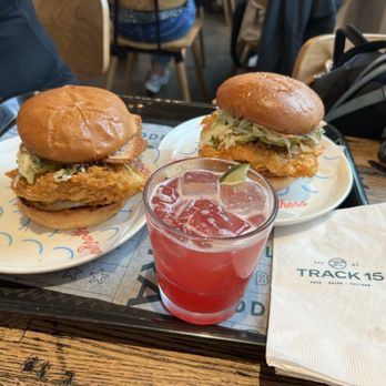 Track 15 - Did the third person in our party ALSO get a DB Fish Sandwich? Why yes, yes they did. - Bars Near Me - Providence, Rhode Island Track 15 - Did the third person in our party ALSO get a DB Fish Sandwich? Why yes, yes they did. - Bars Near Me - Providence, Rhode Island