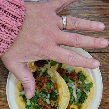 Algoberto's Taco Shop - $8 for two tiny tacos made for a tiny barbie human - Mexican Near Me - Yucca Valley, California Algoberto's Taco Shop - $8 for two tiny tacos made for a tiny barbie human - Mexican Near Me - Yucca Valley, California