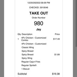 My order