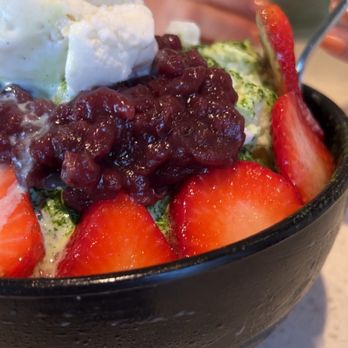 Kitch Cafe - Got the red beans and ice cream as our topping - Breakfast & Brunch Near Me - Fullerton, California