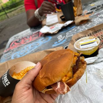 Slutty Vegan - $18 "one night stand" burger. (Vegan bacon) - Vegan Near Me - Brooklyn, New York Slutty Vegan - $18 "one night stand" burger. (Vegan bacon) - Vegan Near Me - Brooklyn, New York