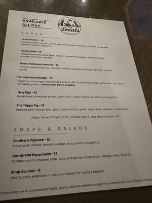 Menu photo 3 508 Locals Norfolk, VA