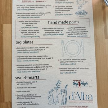 d'Alba - Full menu front side - New American Near Me - Magnolia, Texas d'Alba - Full menu front side - New American Near Me - Magnolia, Texas