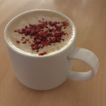 Diane’s Place - Hot Pandan Raspberry Steamer--my date said this was incredible! - Cafes Near Me - Minneapolis, Minnesota