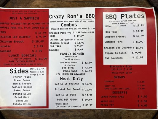 Crazy Ron's BBQ by null