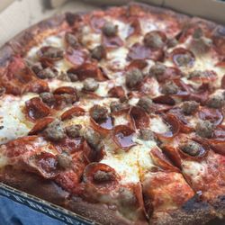 Park Street Pizza - North Canton - Large Build Your Own - Pepperoni & Sausage