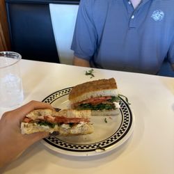 The Autostrada - Capri panini on focaccia bread