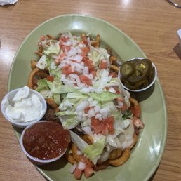 Nacho Curly Fries Basket. Nacho Curly Fries Basket.