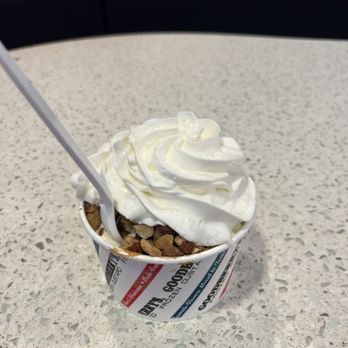 Goodberry's Frozen Custard - Almond Sunday - Ice Cream & Frozen Yogurt Near Me - Raleigh, North Carolina Goodberry's Frozen Custard - Almond Sunday - Ice Cream & Frozen Yogurt Near Me - Raleigh, North Carolina
