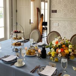 Valerie Saint Martin, Harpist Opera Singer - Harp music for an afternoon tea at the El Encanto hotel.