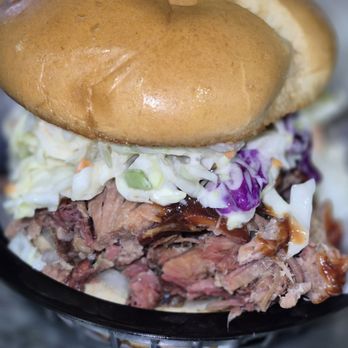 Memphis Black BBQ - Loaded Pulled Pork Sandwich.... Pulled Pork, Slaw, Onion and Pickle - Southern Near Me - Sullivan, Illinois Memphis Black BBQ - Loaded Pulled Pork Sandwich.... Pulled Pork, Slaw, Onion and Pickle - Southern Near Me - Sullivan, Illinois