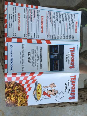 Menu photo 5 Teaford's Pizza & Subs Greenville, OH