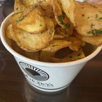 HINODEYA Ramen Union Square - Dashi Chips, way too salty. Inedible. - Ramen Near Me - San Francisco, California HINODEYA Ramen Union Square - Dashi Chips, way too salty. Inedible. - Ramen Near Me - San Francisco, California