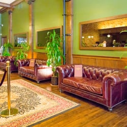 Photo of Barbary Coast  Dispensary - San Francisco, CA, US. Comfortable leather couches for patients to take a moment and review our extensive menu.