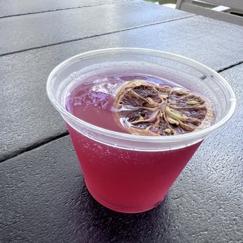 Burnt Church Distillery - We got a plastic cup to to have our beverage outside, but it was delicious - Distilleries Near Me - Bluffton, South Carolina