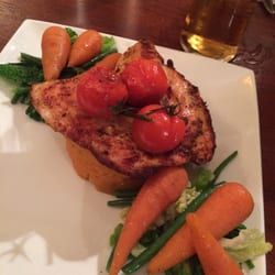 Crows Nest Inn - The Piri Piri chicken with sweet potato mash and all the veg you can see.