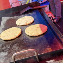 The Pupusa Stand - Bean and cheese pupusas