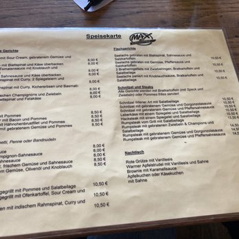 Max & Consorten - Menu - Bars Near Me - Hamburg, HH