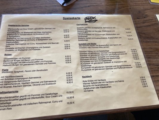 Menu photo 2 Max & Consorten Hamburg, HH