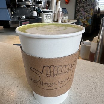 Dark Horse Coffee Roasters - 3/2026 Matcha latte 12oz - Coffee Roasteries Near Me - Koloa, Hawaii