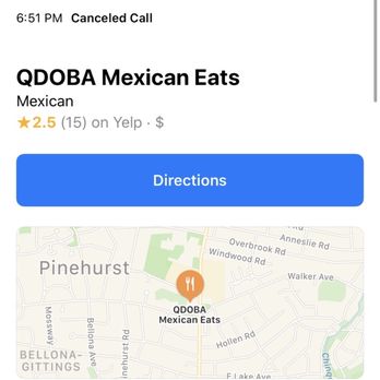 QDOBA Mexican Eats - Proof of my calls with no answer. - Mexican Near Me - Baltimore, Maryland QDOBA Mexican Eats - Proof of my calls with no answer. - Mexican Near Me - Baltimore, Maryland
