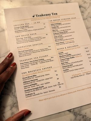 Menu photo 1 Teakeasy Tea Pflugerville, TX