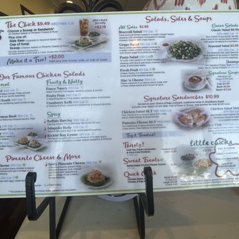 Chicken Salad Chick - Menu - Sandwiches Near Me - Nicholasville, Kentucky
