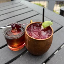 Tracey's - Michigan Mule and Coffee Old Fashioned.