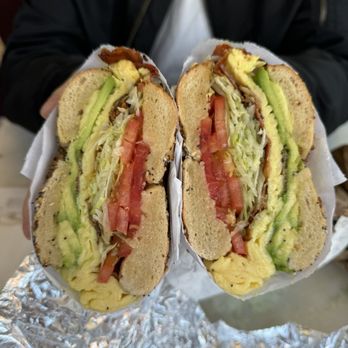 The Bagel Shop - BLT with Avocado/Egg on a Everything Bagel - Bagels Near Me - New York, New York The Bagel Shop - BLT with Avocado/Egg on a Everything Bagel - Bagels Near Me - New York, New York