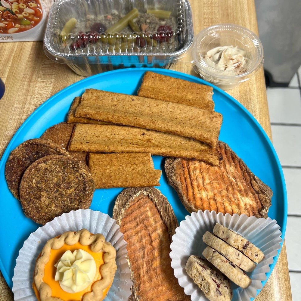 Three Dog Bakery - All laid out! What a spread! - Pet Stores Near Me - Las Vegas, Nevada Three Dog Bakery - All laid out! What a spread! - Pet Stores Near Me - Las Vegas, Nevada