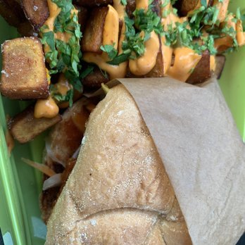 Sunday C&C Eatery - Chik n patty and papas bravas - Food Trucks Near Me - Brooklyn, New York