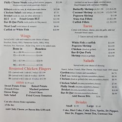 Whistle Stop Cafe - Menu