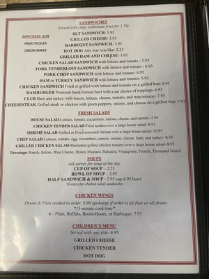 Menu photo 3 Hometown Cafe Franklinton, NC
