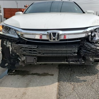 Craftsman Collision USA - Damage to front of Car - Body Shops Near Me - Long Beach, California Craftsman Collision USA - Damage to front of Car - Body Shops Near Me - Long Beach, California